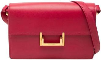 Saint Laurent Pre-owned Cross Body Bags, female, Red, Size: ONE SIZE Pre-owned Classic Loulou Leather Shoulder Bag