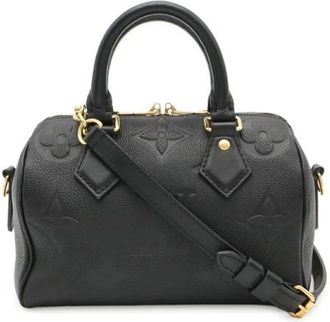 Louis Vuitton Pre-owned Speedy Bandouliere Monogram Empreinte 2way tas - Dames - Vintage Handtas - Zwart - ONE Size - Leer - Vintage