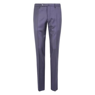 Incotex Tapered Virgin Wool S120 Trousers - male - Incotex - Suit Trousers - Blue - 5XL - Trousers