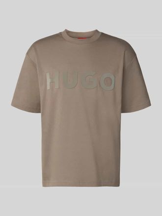 HUGO BOSS Relaxed Fit T-Shirt aus reiner Baumwolle Modell DINKEE in Mittelbraun, Gr&ouml;&szlig;e XXL
