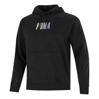 Puma Colorful Logo Hoodie Black 537706-01