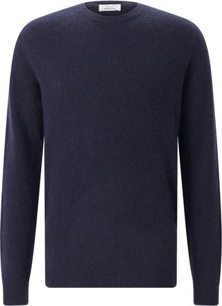 Roberto Collina Truien & Vesten, Heren, Blauw, 2Xl, Kasjmier, Ronde hals gebreid
