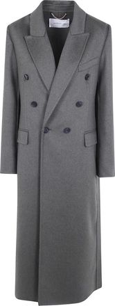 Victoria Beckham Catriona Jas - Dames - Mantels - Grijs - Maat: XS Zijde