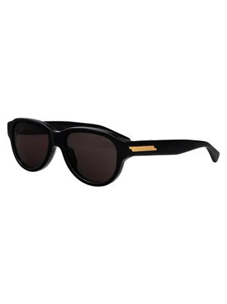 Bottega Veneta Mens Sunglasses Bv1410s Black-Grey Acetate Black-Black-Grey Black/black/grey