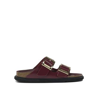Birkenstock Arizona Droplet Buckle Narrow Fit - Dames - Sandalen - Rood - 36 EU - Leer - Schoenen