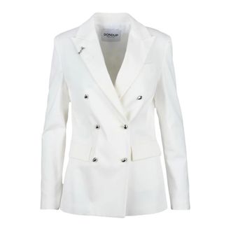 Dondup Jassen, Dames, Wit, M, Katoen, jas