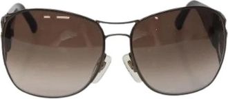 Gucci Pre-owned Accessories, female, Brown, Size: ONE SIZE Pre-owned Plastic Sunglasses