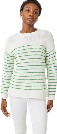 Lilly Pulitzer Lotan Sweater Womens Sweater Putting Green Tidepool Stripe : XXS, Cotton