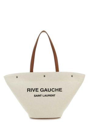 Saint Laurent White Rive Gauche tote bag