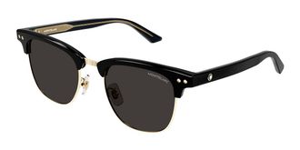 Montblanc MB0382S Asian Fit 001 Mens Sunglasses Gold Size 52