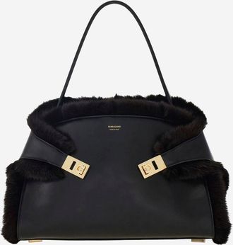 Ferragamo Hug Soft Shoulder Bag