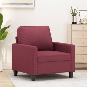 vidaXL Sill&oacute;n De Tela Rojo Tinto 60 Cm Vidaxl