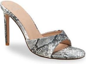 Chase + Chloe by Intouch Footwear Slide Stiletto Sandal in Snake at Nordstrom Rack, Size 7.5