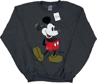 Disney Heren Mickey Mouse Classic Kick Sweatshirt (Donkere Heide)
