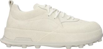 Jil Sander Herrens Sneakers Wildleder Beige/Elfenbein