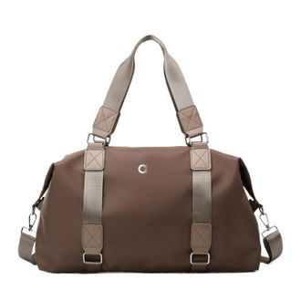 Generic Large Gym Bag with Wet Dry Compartment | Sport Duffel,Compatible For Women Men | Travel Tote(Khaki)