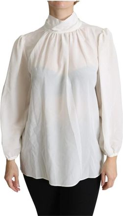 Dolce & Gabbana Blouses - Dames - Blouses - Wit - L - Overhemden