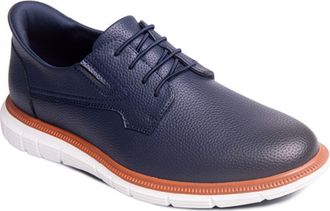 Marc Joseph New York Cloud Street Hands Free Technology Leather Plain Toe Oxford in Navy Grainy Leather at Nordstrom, Size 11.5