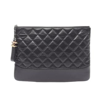 Chanel Pre-owned Clutches, female, Black, Size: ONE SIZE Pre-owned Leather Clutch