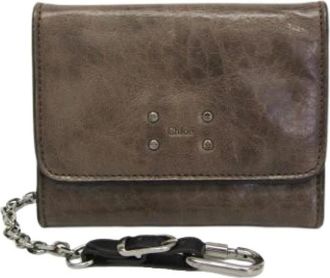 Chlo&eacute; Pre-owned Accessories, male, Brown, Size: ONE SIZE Pre-owned 3P0438 Tri-fold Wallet