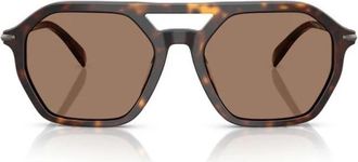 Michael Kors Jackson Hole Zonnebril - Heren - Zonnebrillen - Bruin - 57 MM - Accessoires