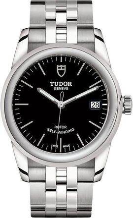 Tudor Glamour Date Automatic Black Dial Watch 55000-0007