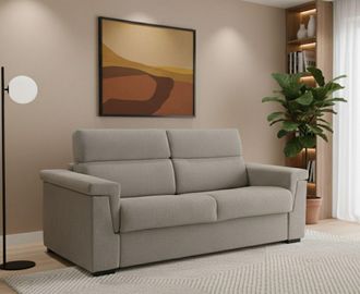 Dmora Sof&aacute; Fijo 2 Plazas Ondina, Sof&aacute; Lineal Para Sal&oacute;n, Acolchado, Desenfundable, Calidad 100% Made In Italy, 185x95 H100 Cm, T&oacute;rtola - Dmora