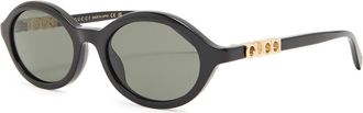 Gucci Round-frame Sunglasses - Black - One Size