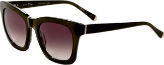 Kate Young for Tura Womens K546-KHA-52 K546 52 KHA Marley Sunglasses - Brown - One Size