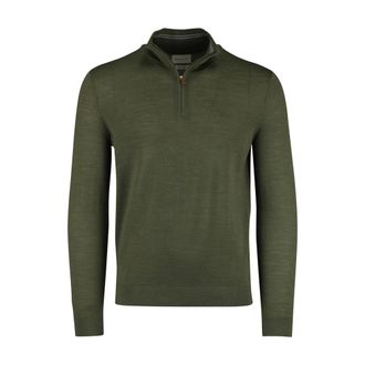 GANT Truien & Vesten, Heren, Groen, XL, Wol, Half-zip Sweater