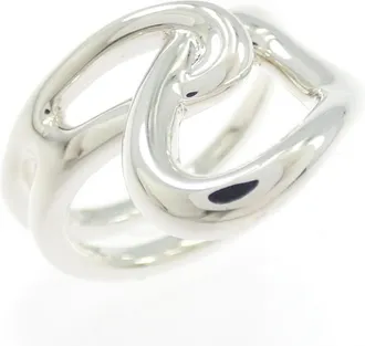 Herm&egrave;s Silver 925 Band Ring (Pre-Owned)