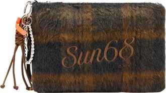 Sun 68 Wool Touch Fringes Pochette - Dames - Clutches - Bruin - ONE Size - Wol - Tassen