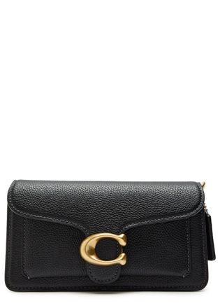 Coach Tabby 19 Grained Leather Wristlet bag - Black - One Size