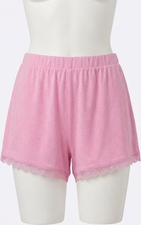Z Supply Womens Amour Lace Trim Shorts In Pink Crush