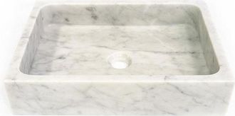 Saniclass Dia Waskom - 50x36x11cm - natuursteen marmer