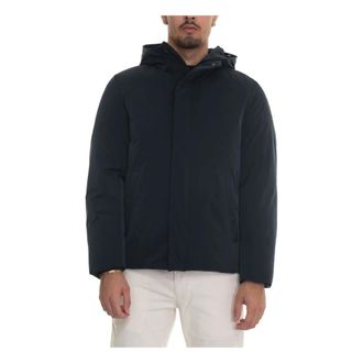 Museum Waterafstotende capuchonjas - Heren - Winterjassen - Blauw - 2XL - Polyester - Jassen