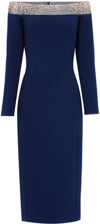 Jenny Packham Calypso dress - women - Viscose Crepe - 8 - Blue