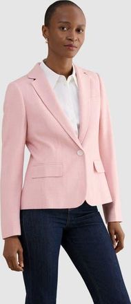 Hobbs London Blake Single-Button Tailored Blazer in Pink Ivory at Nordstrom, Size 10
