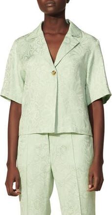 Sandro Single Button Blouse in Argyle at Nordstrom Rack, Size 3 (Fits Like 8 Us)