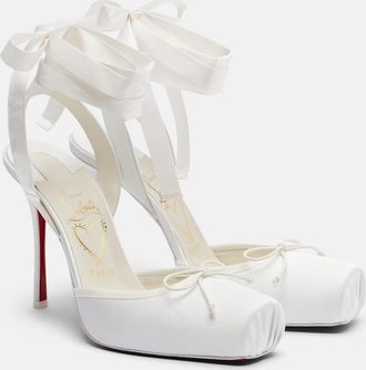 Christian Louboutin Cassia satin pumps
