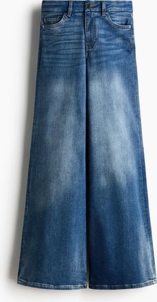 H&M Wide High Jeans - Blue