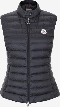 Moncler Taillierte Steppweste mit Stehkragen Igens