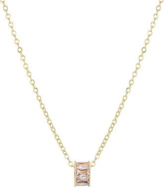 Adornia Adornia 14K Plated Cz Necklace