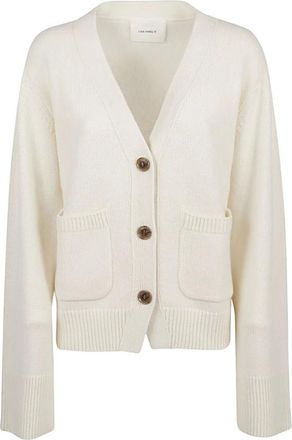 Lisa Yang Danni Cashmere Cardigan - Dames - Cashmere truien - Beige - S - Kasjmier - Truien & Vesten