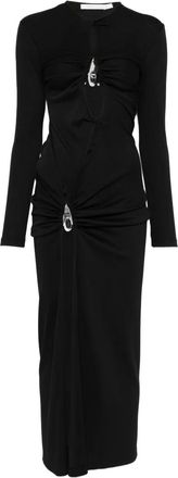 CHRISTOPHER ESBER Abito midi con cristalli - Nero
