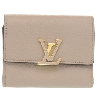 Louis Vuitton Galle Leather Wallet (Tri-Fold) (Pre-Owned)
