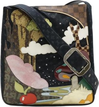 Louis Vuitton Pre-owned Monogram Satin Conte de Fees Schoudertas - Dames - Vintage Schoudertas - Veelkleurig - ONE Size - Leer - Vintage