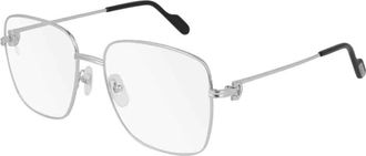 Cartier Zilver Transparante Ct 0253O Bril - unisex - Brillen - Grijs - 56 MM - Accessoires