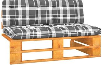 vidaXL Sof&aacute; Central Palets Jard&iacute;n Madera Pino Impregnada Marr&oacute;n Miel Vidaxl