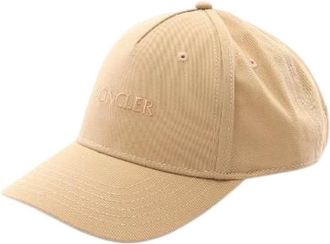 Moncler Pre-owned Cappellino da baseball in cotone - - Pre-owned - Uomo - Marrone - ONE SIZE
